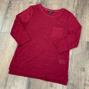 Burgundy 3/4 Sleeve Banana Republic Top Size Small